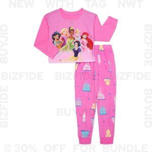 Disney Princess Girl's Pajama Set, Long Sleeve Top & Pants